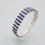Zilver, Art Deco, Lapis Lazuli - Armband
