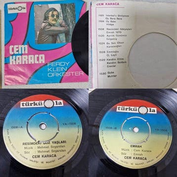 2 Early Cem Karaca Türküola 45 RPM Records – Anatolian Rock, Nieuw in verpakking