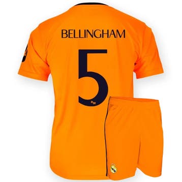 Real Madrid Voetbaltenue Bellingham Uit - 2024-2025 - Kind, Sport en Fitness, Voetbal, Verzenden, Nieuw, Bal