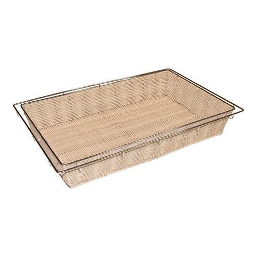 Broodmand | Polyrattan | Verchroomd | GN 1/1 |, Zakelijke goederen, Horeca | Keukenapparatuur, Nieuw in verpakking, Verzenden
