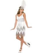 Sexy charleston jurk wit, Ophalen of Verzenden, Nieuw