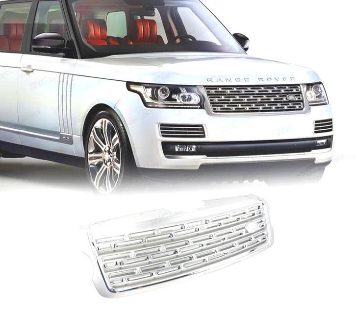 GRILLE POUR RANGE ROVER VOGUE 13-17 LOOK AUTOBIOGRAPHY ARGEN, Auto-onderdelen, Carrosserie, Verzenden