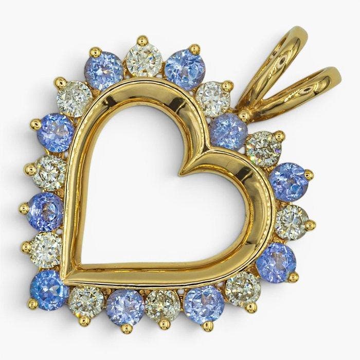Sans prix de réserve - Pendentif - 14 carats HRD Antwerp, Or, Bijoux, Sacs & Beauté, Bijoux anciens