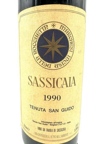 1990 Tenuta San Guido, Sassicaia - Super Tuscans - 1, Verzamelen, Nieuw