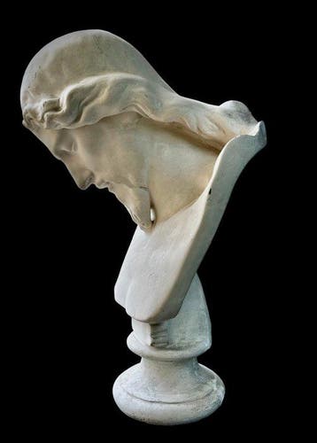Beeld, Buste du Christ - 60 cm - Gips, Antiek en Kunst
