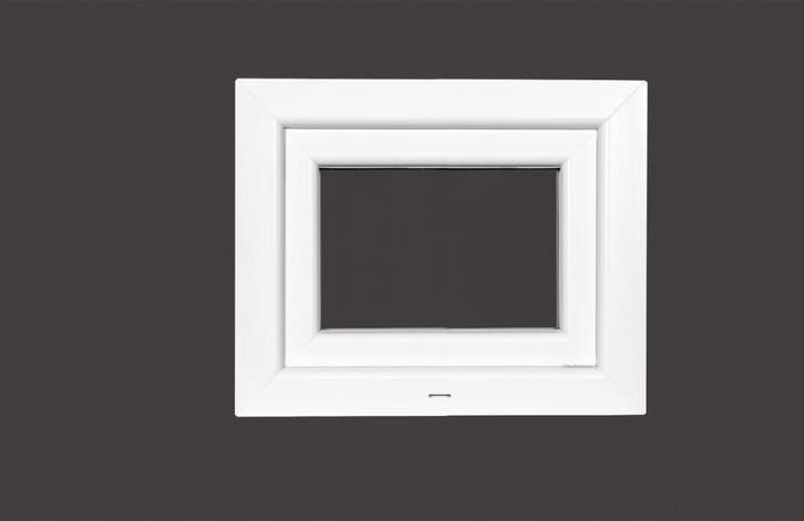 PVC raam draai b45xh40 cm Wit, Doe-het-zelf en Bouw, Glas en Ramen, Dubbelglas, Nieuw, Gevelraam of Ruit, Minder dan 80 cm, Minder dan 80 cm