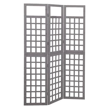 vidaXL Kamerscherm/trellis met 3 panelen 121x180 cm, Verzenden, Nieuw