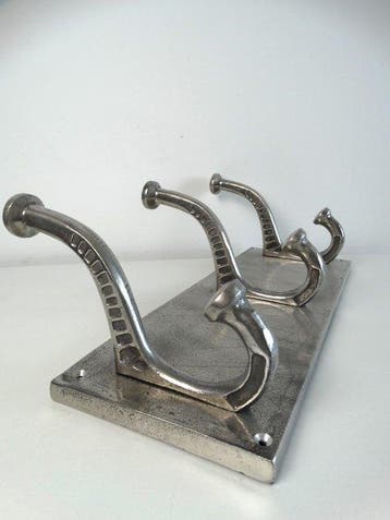 Porte-manteau - Aluminium - Porte-manteau à 3 crochets