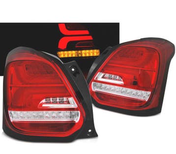 Feux Arrière Pour Suzuki Swift 17- Led Bar Dynamiques Rouge, Verzenden