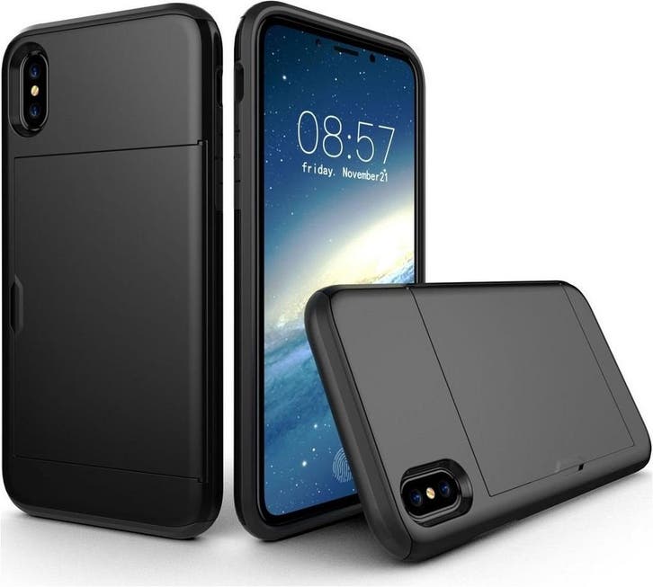 iPhone XS Max Kaarthouder Hoesje - Wallet Card Slot Cover, Telecommunicatie, Mobiele telefoons | Hoesjes en Screenprotectors | Apple iPhone