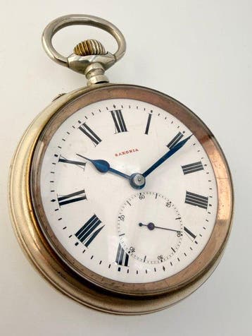 Saxonia - Large Antique Pocket Watch, Dresden, circa 1900 -, Nieuw