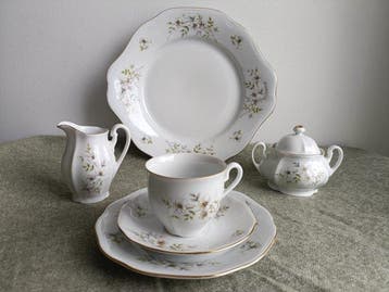 Service à thé et café (21) - Porcelaine - Service à café