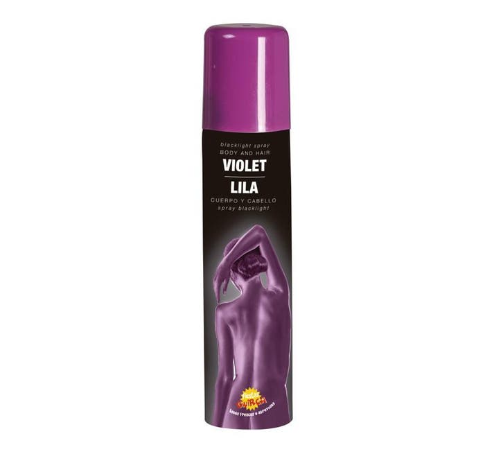 Hair and Body Spray UV Lila 75ml, Hobby & Loisirs créatifs, Articles de fête, Envoi