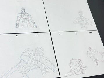 Marvel - Set van 4 originele animatietekeningen - Ultimate, Nieuw in verpakking