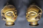 Hoofd - Gauri-heads (2) - Brons