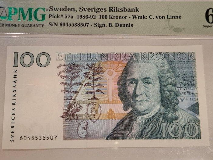 Zweden. - 100 Kronor 1986 - Pick 57a (Zonder minimumprijs), Postzegels en Munten, Bankbiljetten | Europa | Niet-Eurobiljetten