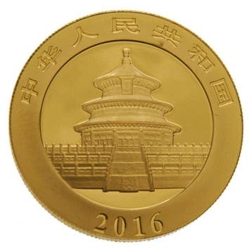 China. 500 Yuan 2016 500 Yuan China 30g Gold Panda Coin (In