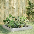 vidaXL Plantenbak verhoogd 100x100x26 cm roestvrijstaal, Verzenden