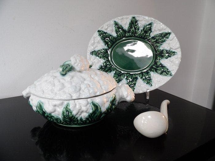 Bordallo Pinheiro - Plateau - Majolique, Antiquités & Art, Art | Objets design