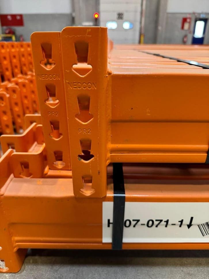 Palletstelling nedcon pr gebruikt Ligger Oranje, Zakelijke goederen, Kantoor en Winkelinrichting | Magazijn, Stelling en Opslag