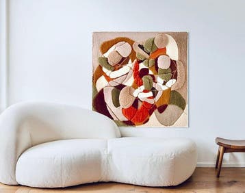 Atelier Taftique Jules Vissers - Wandtapijt - 120 cm - 120
