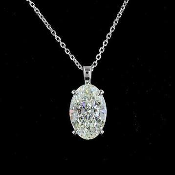 Zonder minimumprijs - Hanger - 14 karaat Witgoud - 3.01ct.