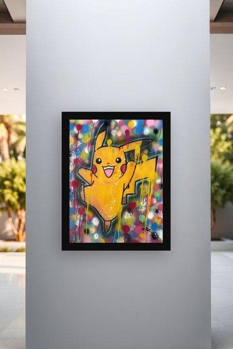 NO1R - Pikachu: Higher Energy, Antiquités & Art, Art | Peinture | Moderne
