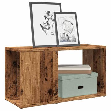 vidaXL Tv-meubel 60x24x32 cm bewerkt hout oud houtkleurig, Verzenden