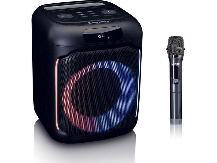 Lenco PA-101BK - Draadloze Bluetooth Party Speaker - 100W, Audio, Tv en Foto, Luidsprekerboxen, Nieuw, Verzenden