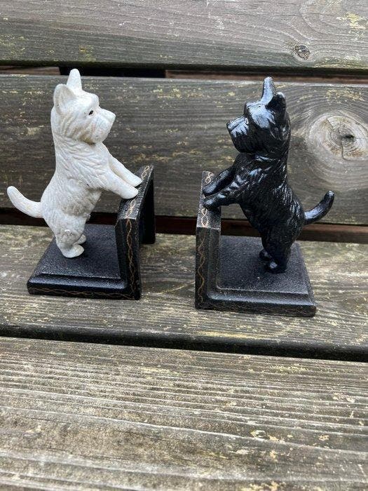 Boekensteunen (2) - Gietijzer - Set van twee gietijzeren, Antiek en Kunst, Curiosa en Brocante