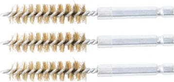 Bgs Technic Messingborstel 12 mm 6,3 mm (1/4) 3-dlg, Auto-onderdelen, Banden en Velgen, Verzenden, Nieuw