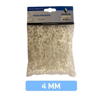 Tegelkruisjes 4 mm 200 stuks herbruikbaar, Verzenden