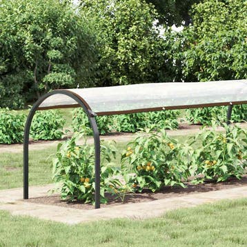 vidaXL Doorzichtig zeildoek met zeilringen 1x12 m, Verzenden