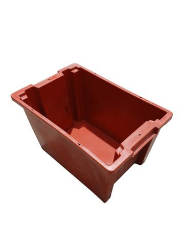 Nestbare Stapelbak 600x400x350 mm euronorm rood, Ophalen of Verzenden