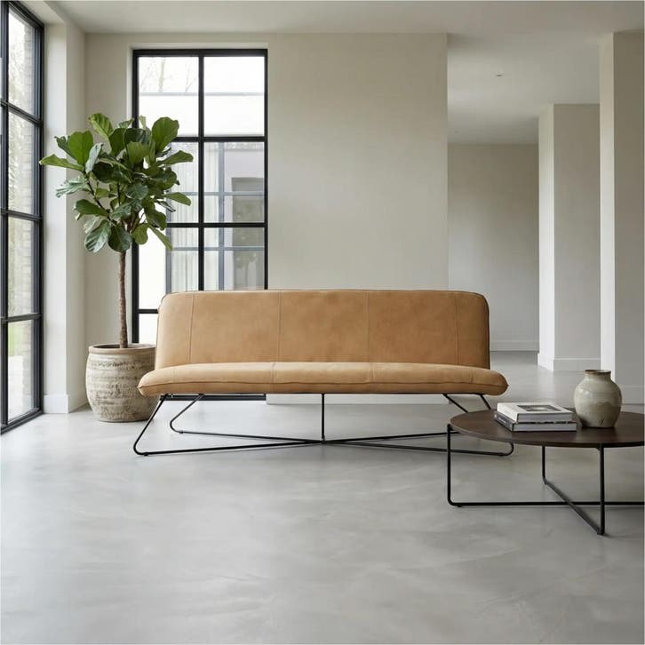 Smile - Kenia leer Cognac - outlet, Maison & Meubles, Canapés | Salons, Enlèvement ou Envoi