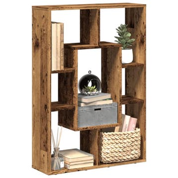 vidaXL Boekenkast 63x20x90 cm bewerkt hout oud houtkleurig, Verzenden