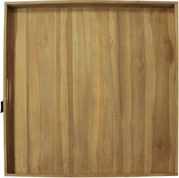 2dekans | AXI Bayu Teak Dienblad – 60 x 60 x5 cm – Vierkant, Ophalen of Verzenden, Nieuw