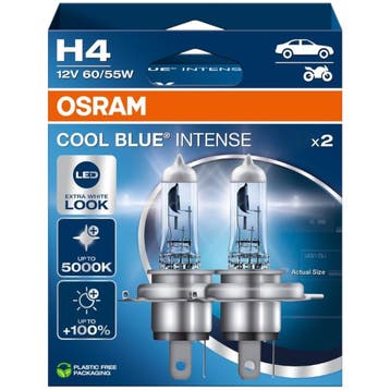 Osram H4 Cool Blue Intense +100% autolampen – 2 stuks, Verzenden