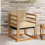 vidaXL Buitensofa Massief Acacia Hout Naturel, Verzenden, Nieuw