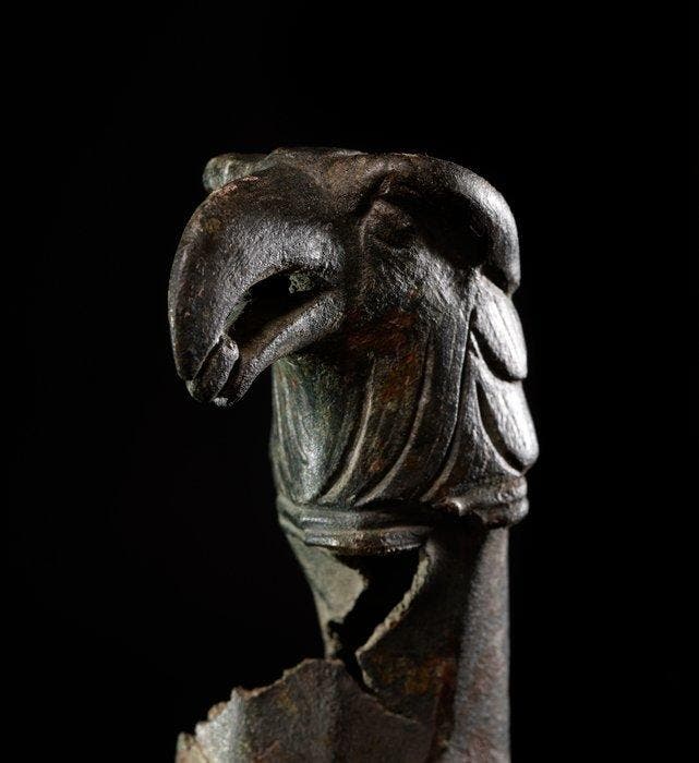 Roman Bronzen fragment van een Romeinse, Verzamelen, Mineralen en Fossielen