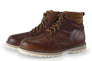 Nelson Veterboots in maat 43 Cognac, Kleding | Heren, Schoenen, Overige kleuren, Verzenden, Boots, Zo goed als nieuw