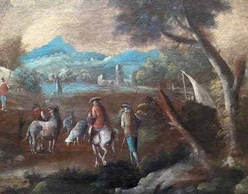 Giuseppe Zais (1709-1781), Kring van - Paesaggio arcadico