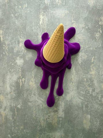KIRAS - SPLASH! - VELVET VIOLA - versione grande, Antiek en Kunst