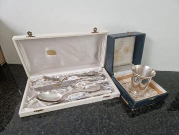 Christofle - Doopset (8) - Marly - Verzilverd