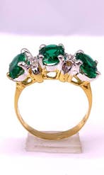 Sans prix de réserve - Bague déternité - 9 carats Or jaune,, Bijoux, Sacs & Beauté, Bijoux anciens