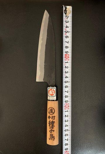 - Keukenmes - Chefs knife - Staal, Hout - Japan -, Antiek en Kunst