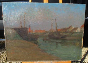 Edgard Farasyn (1858 - 1938) - Haven in Zeeland