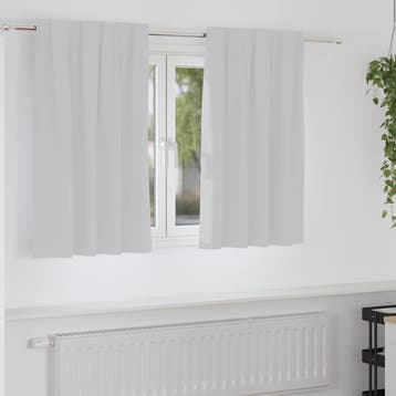 vidaXL Blackout Gordijnen met Ringen 2 st Lichtgrijs 140 x, Verzenden, Nieuw