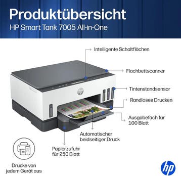 HP Smart Tank 7005 Multifunctionele Printer, Scanner, Kop..., Computers en Software, Ophalen of Verzenden, Nieuw