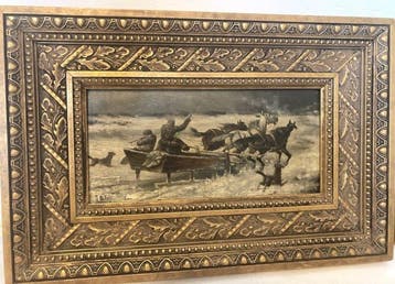 Jwan Petowitsch Orloff (1815-1861) - Scene de la Russie, Antiquités & Art